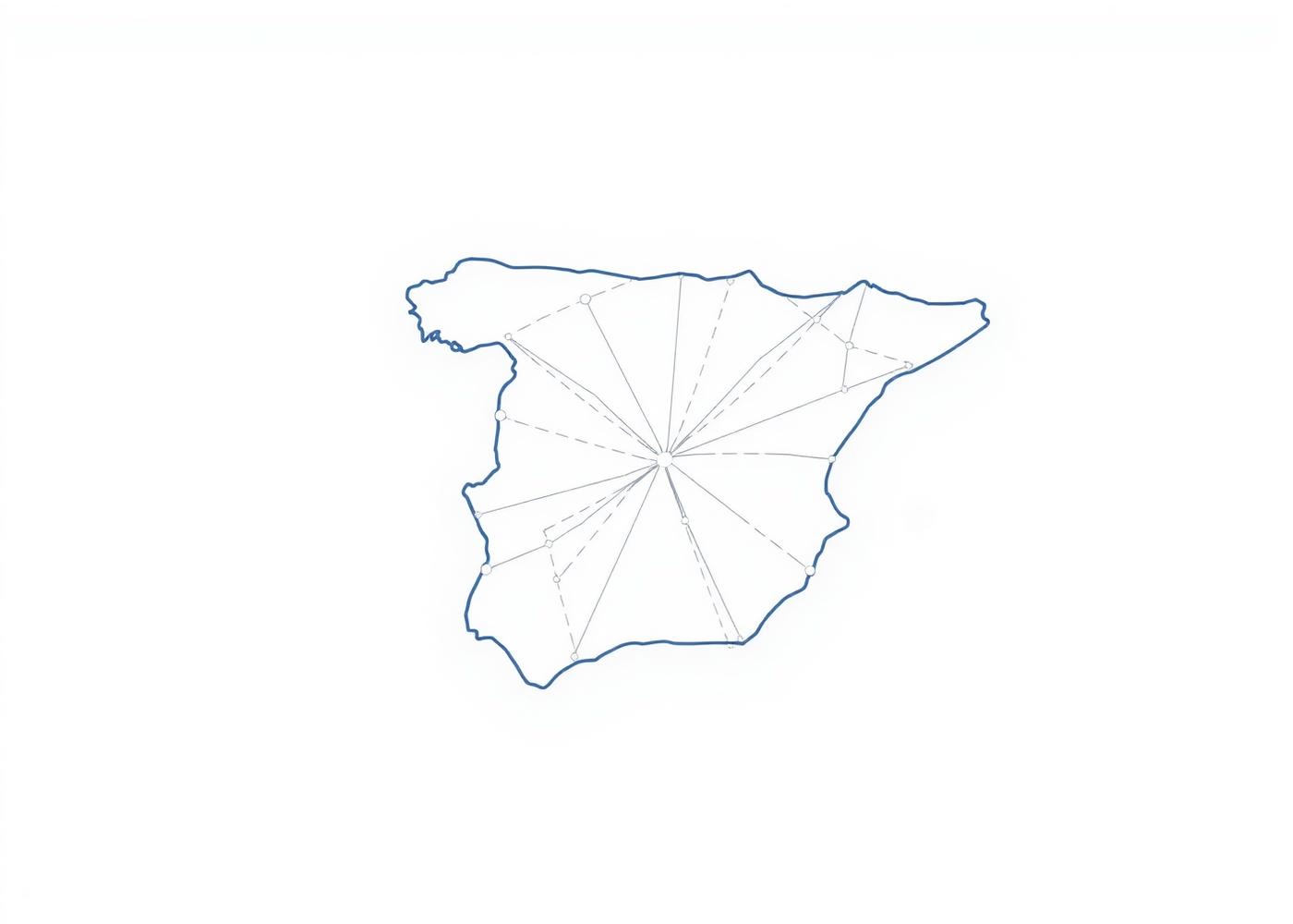 Mapa de España indicando cobertura nacional